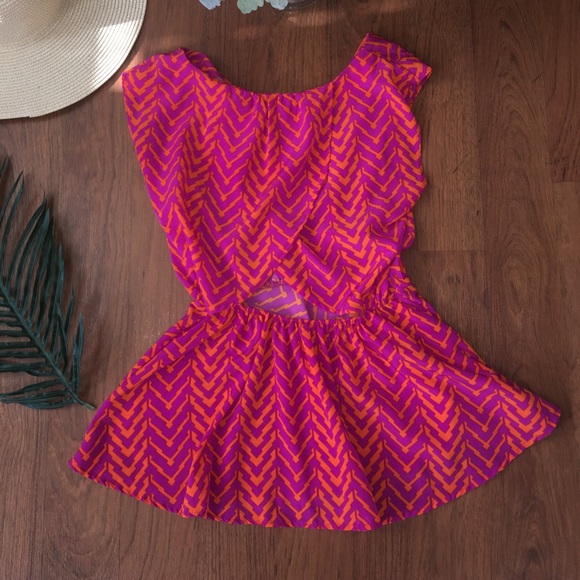 Anthropologie Paper Crane hot pink top - Picture 3 of 4